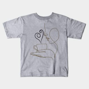 Fueled by coffee Kids T-Shirt